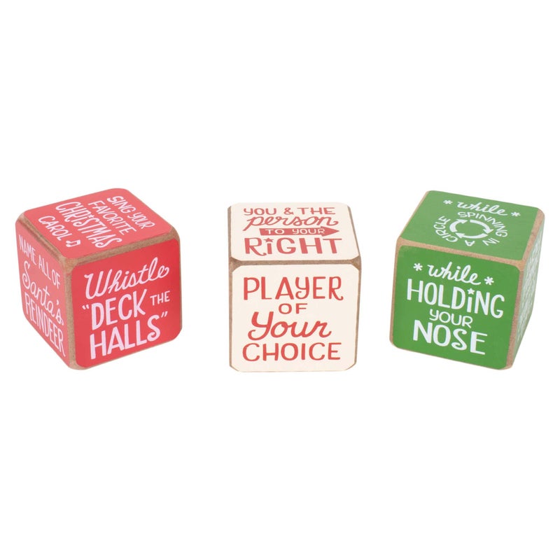 DEMDACO Party Starter Dice Amazing Colorful 2 x 2 MDF Wood Christmas Activity Game - Image 3
